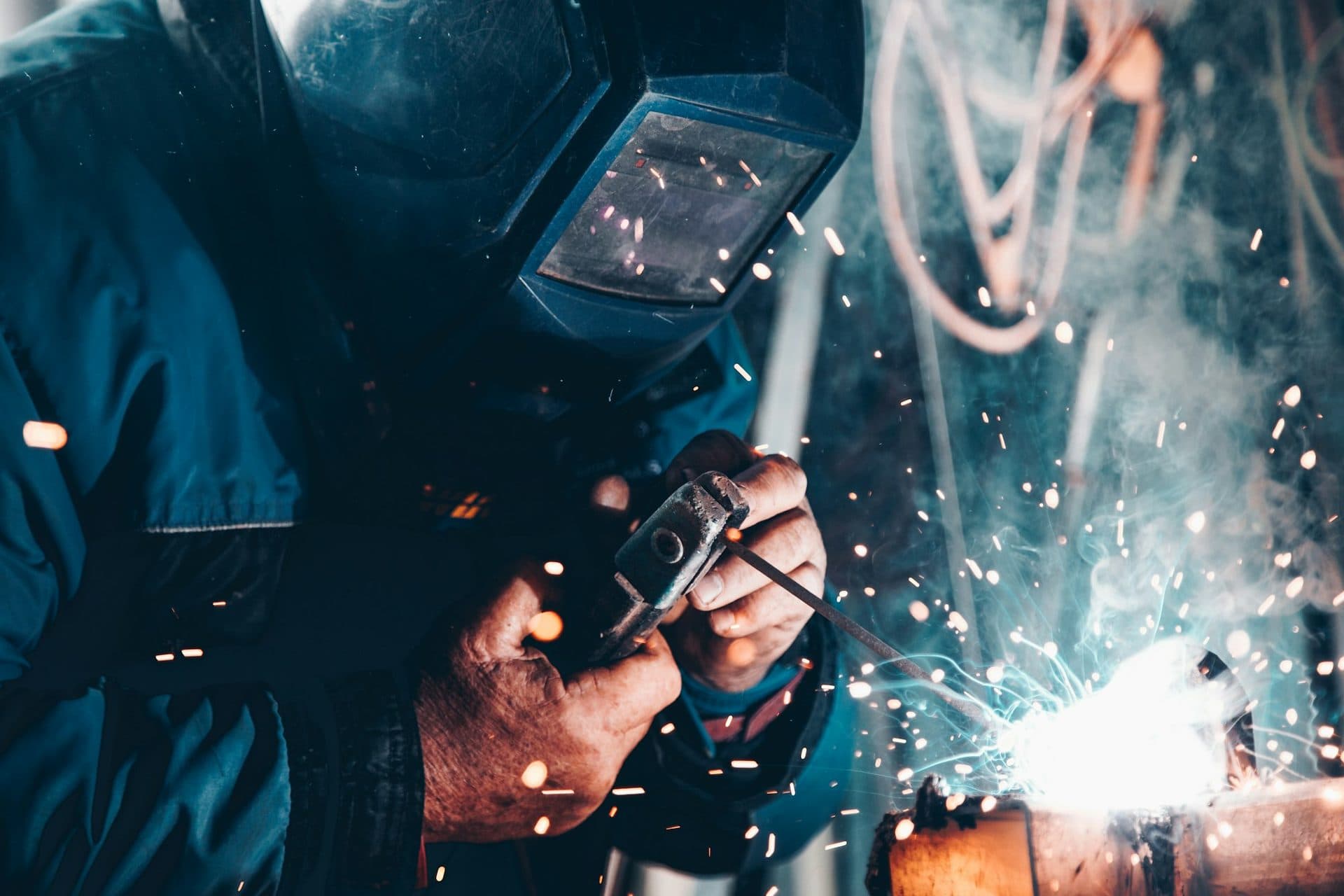 Soldadura industrial representativa de procesos metalmecánicos
